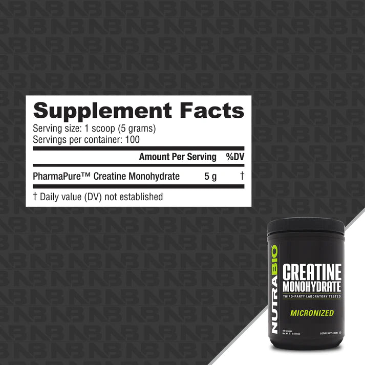 Nutrabio | Creatine Monohydrate 500G