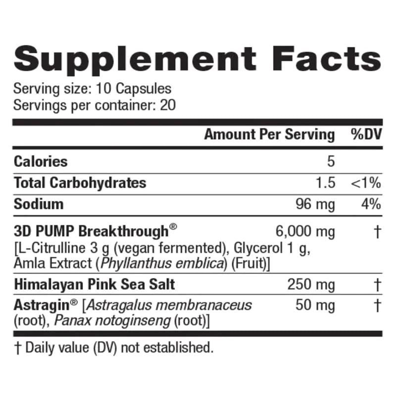 Unbound Supplements | 3d Pump