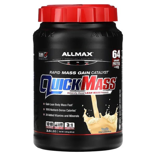 AllMax QuickMass Loaded Product Image Vanilla