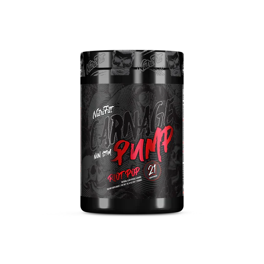 NutriFitt CARNAGE PUMP: Non-Stim Pre-Workout for Insane Vascularity |