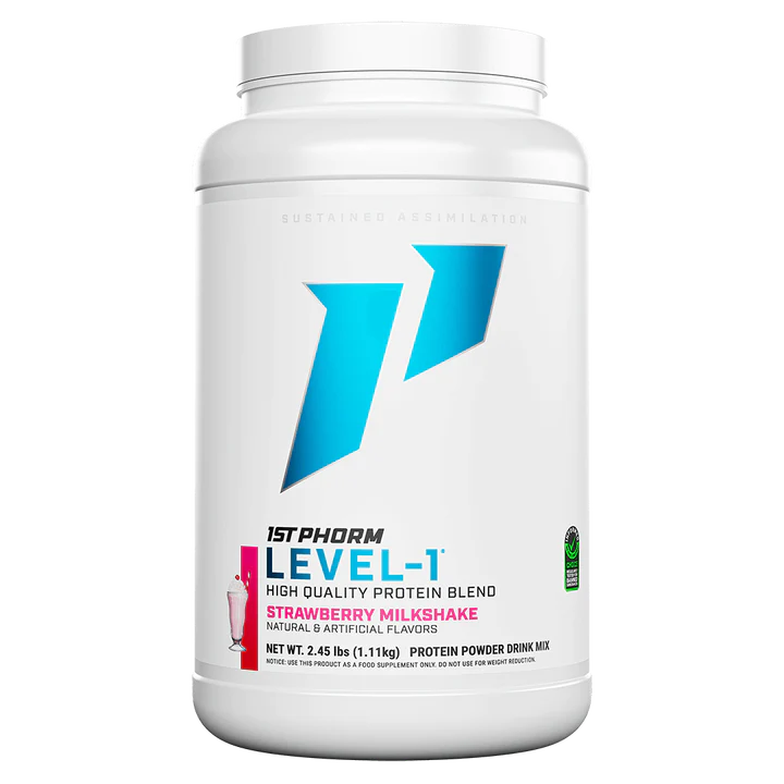 Level-1 Strawberry Milkshake Flavor - Glutamine-Rich Protein