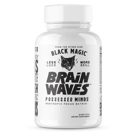 Black Magic Brain Waves Supplement Bottle