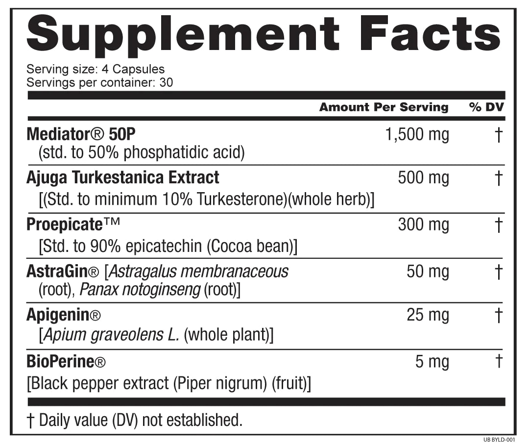 Unbound Supplements | BYLD HYPERTROPHIC MUSCLE BUILDER