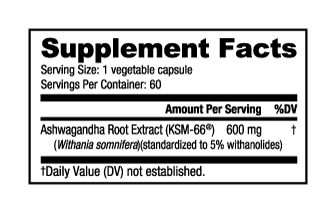 Nutrabio | Ashwagandha KSM-66 60 Capsules