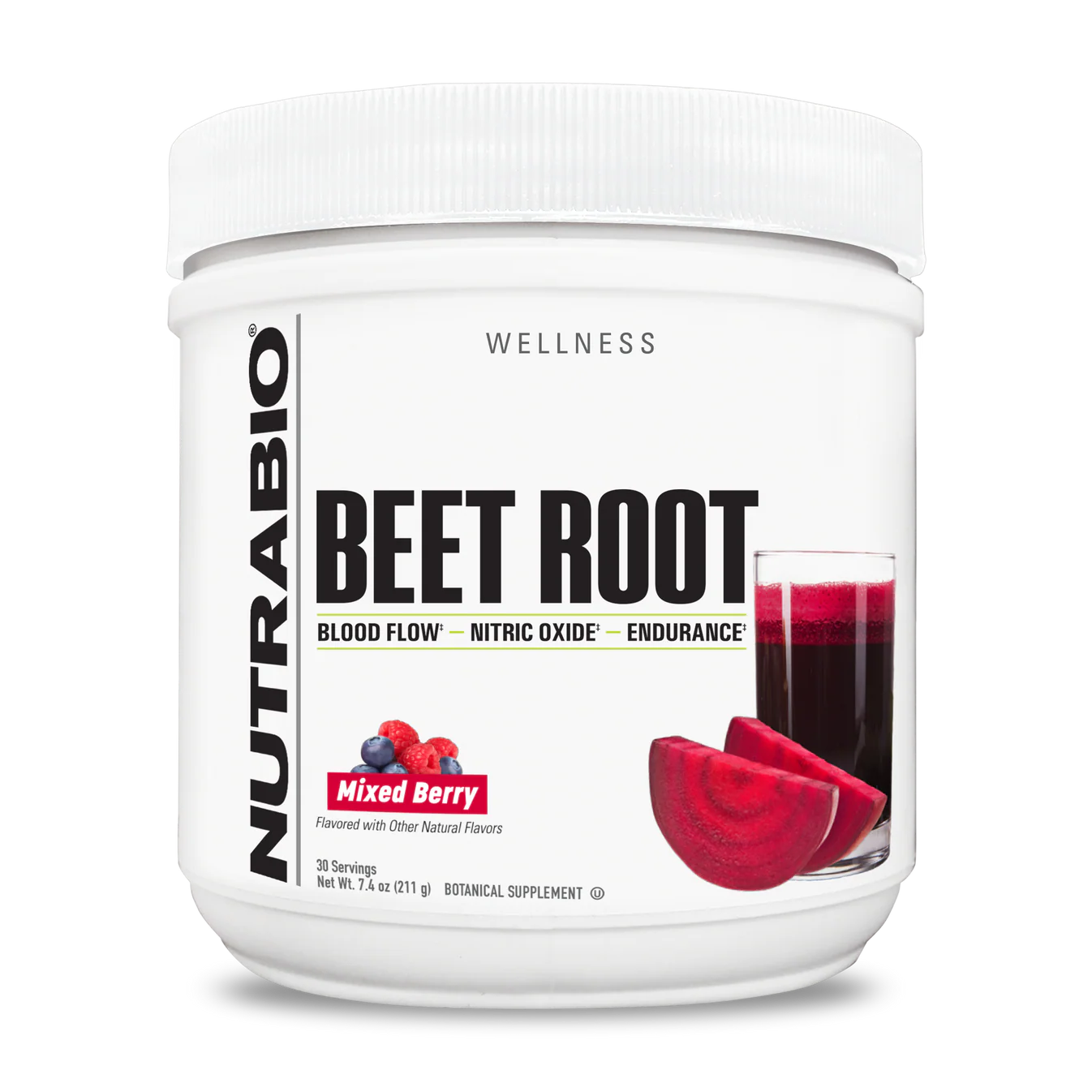 NutraBio Beet Root Powder — Dietary Supplement for Daily Nutrition
