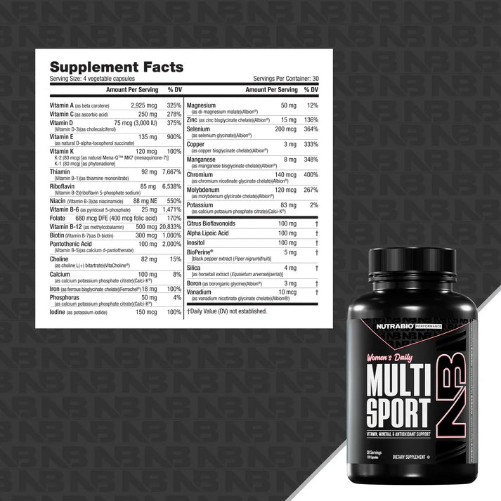 NutraBio | Womens MultiSport