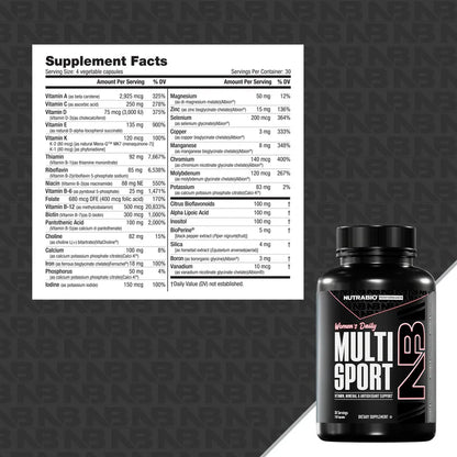 NutraBio | Womens MultiSport