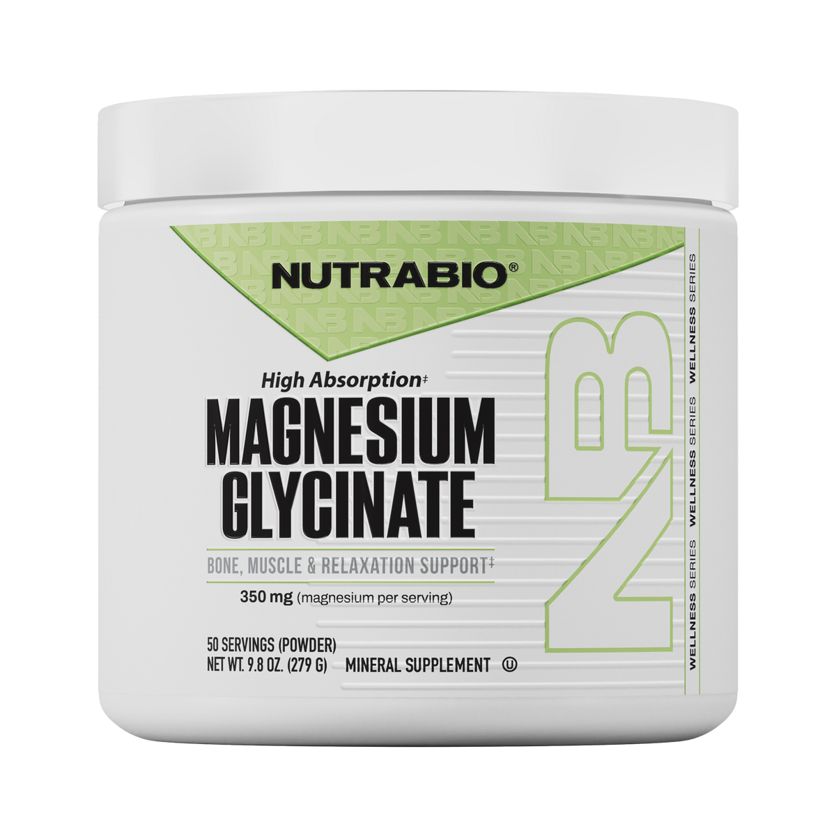 NutraBio Magnesium Glycinate — Powder