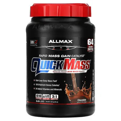 AllMax QuickMass Loaded Product Image Choclate flavor
