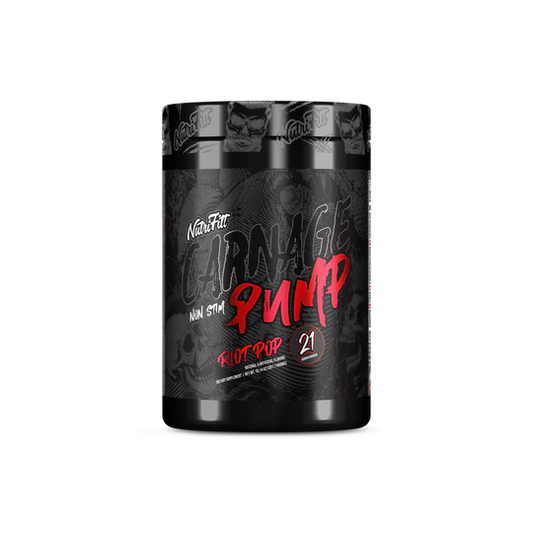 NutriFitt CARNAGE PUMP: Non-Stim Pre-Workout for Insane Vascularity |