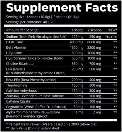 Dark Labs Crack Reloaded Pre‑Workout – High-Stim Energy, Focus & Pump