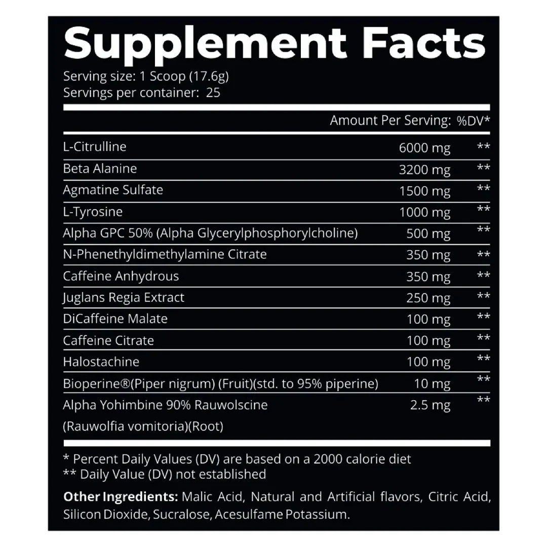 Dark Labs Barbarian Energy and Focus Formula
