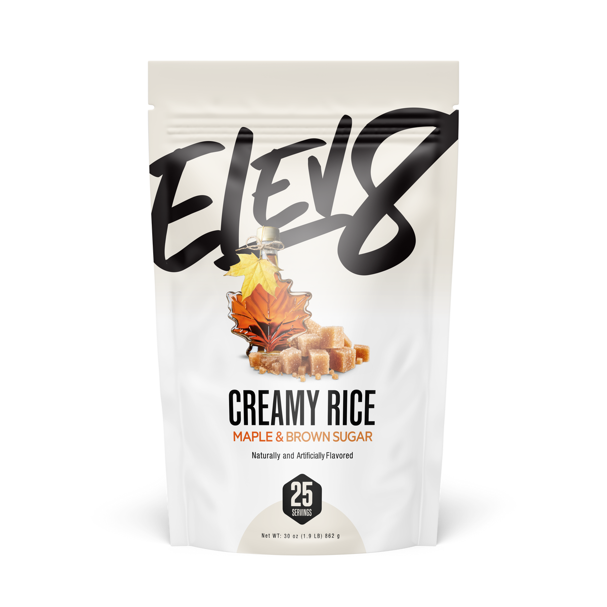 Elev8 Creamy Rice – 25 Servings — Maple & Brown Sugar product front