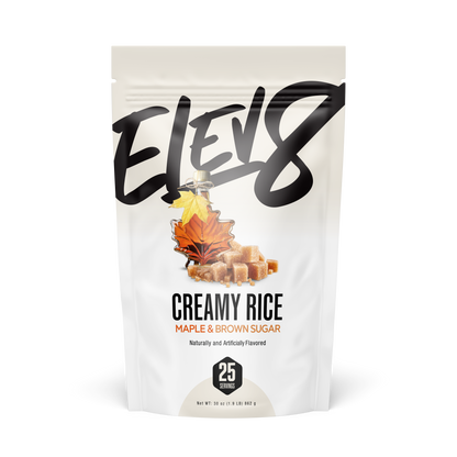Elev8 Creamy Rice – 25 Servings — Maple & Brown Sugar product front