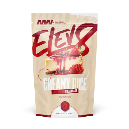 Elev8 Creamy Rice – 25 Servings — Strawberry Cheesecake product front