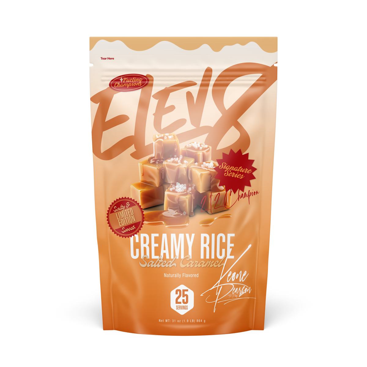 Elev8 Creamy Rice – 25 Servings — Salted Caramel product front