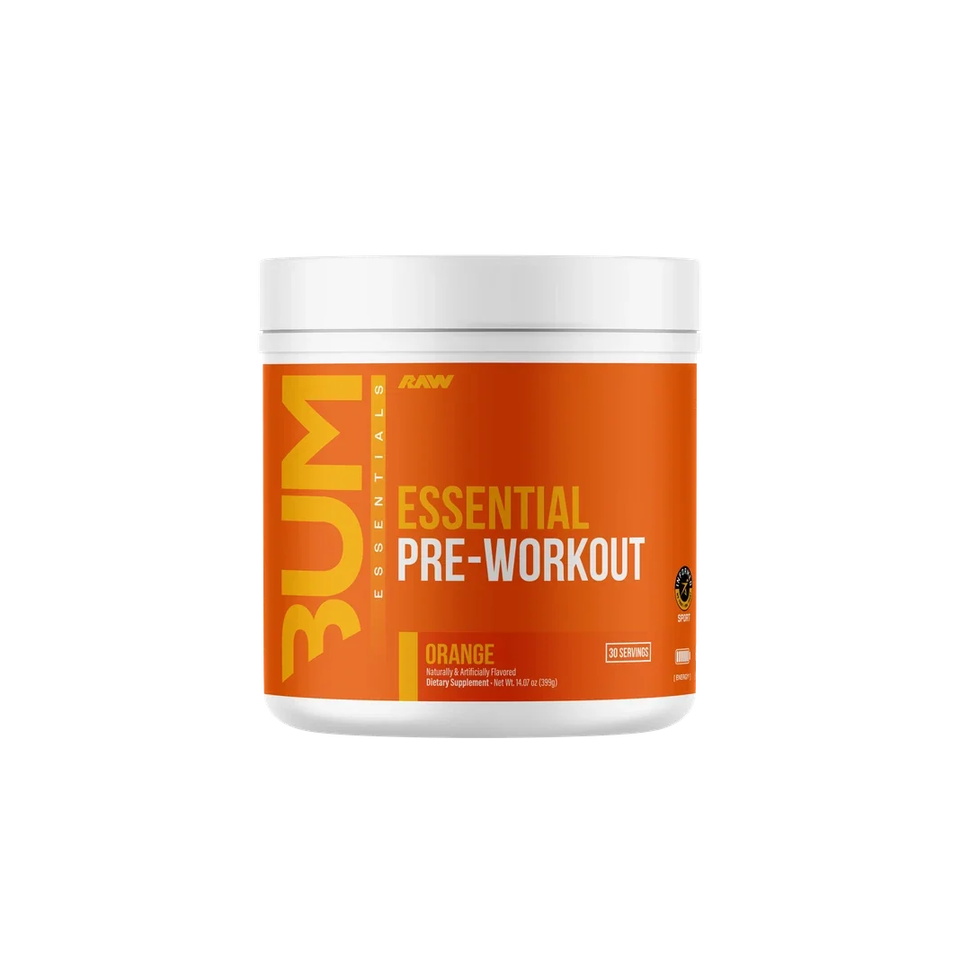 RAW Essential Pre-Workout – 30 Servings — Orange product front