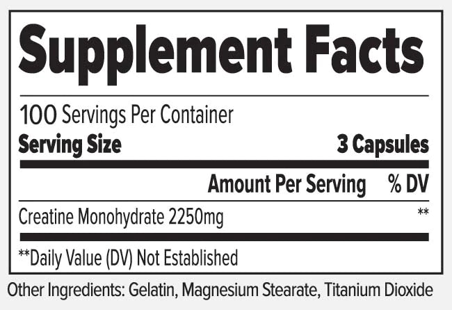 FINAFLEX Creatine Strength Supplement Capsules