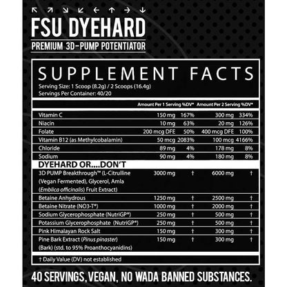 Inspired Nutraceuticals | FSU Pump Pre-Workout
