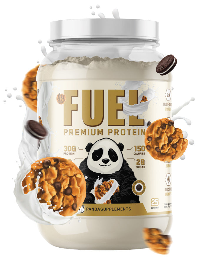 Panda Supps FUEL Premium Protein – 25 Servings — Cookies & Cream product front