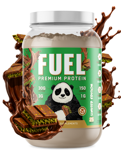 Panda Supps FUEL Premium Protein – 25 Servings — Dubai Chocolate product front
