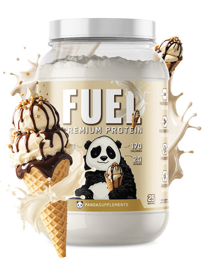 Panda Supps FUEL Premium Protein – 25 Servings — Sundae Ice Cream Cone product front