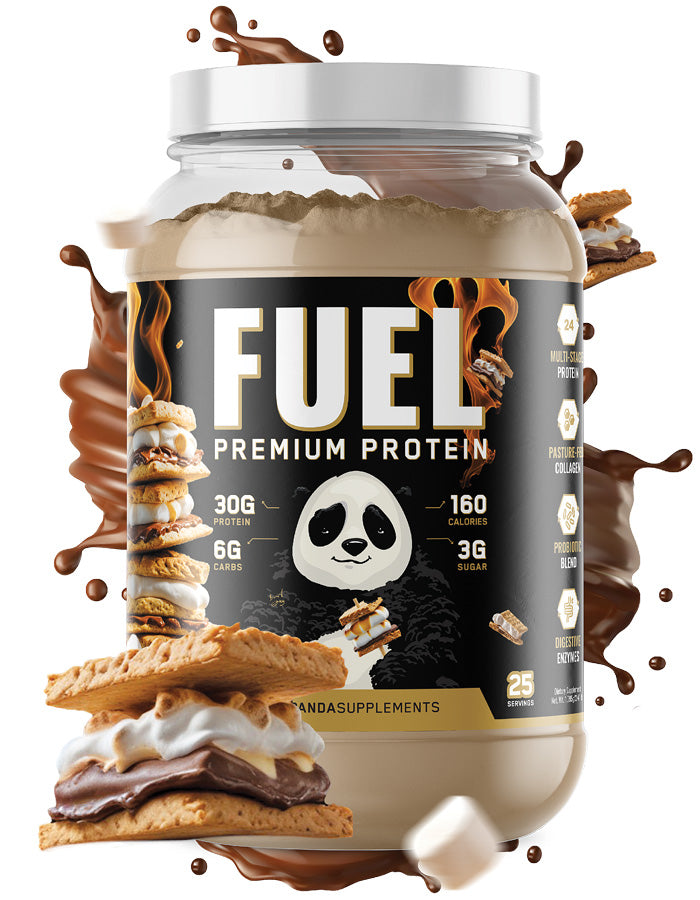 Panda Supps FUEL Premium Protein – 25 Servings — Campfire S'mores product front
