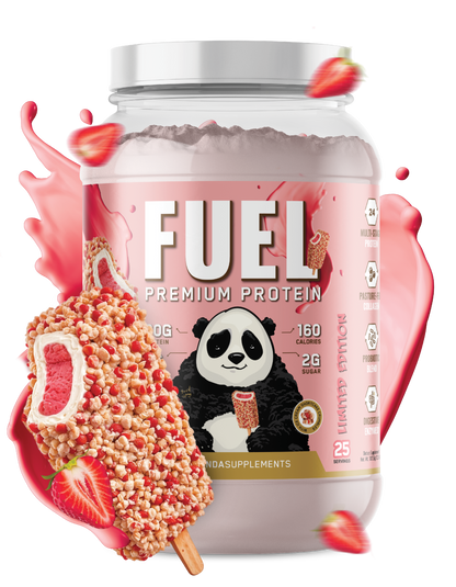Panda Supps FUEL Premium Protein – 25 Servings — Strawberry Ice Cream Crumble product front