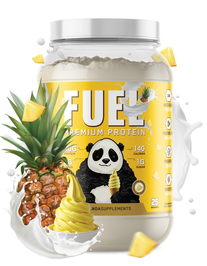 Panda Supps FUEL Premium Protein – 25 Servings — Pineapple Ice Cream product front