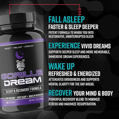 Gorilla Mind Gorilla Dream Recovery Support Supplement