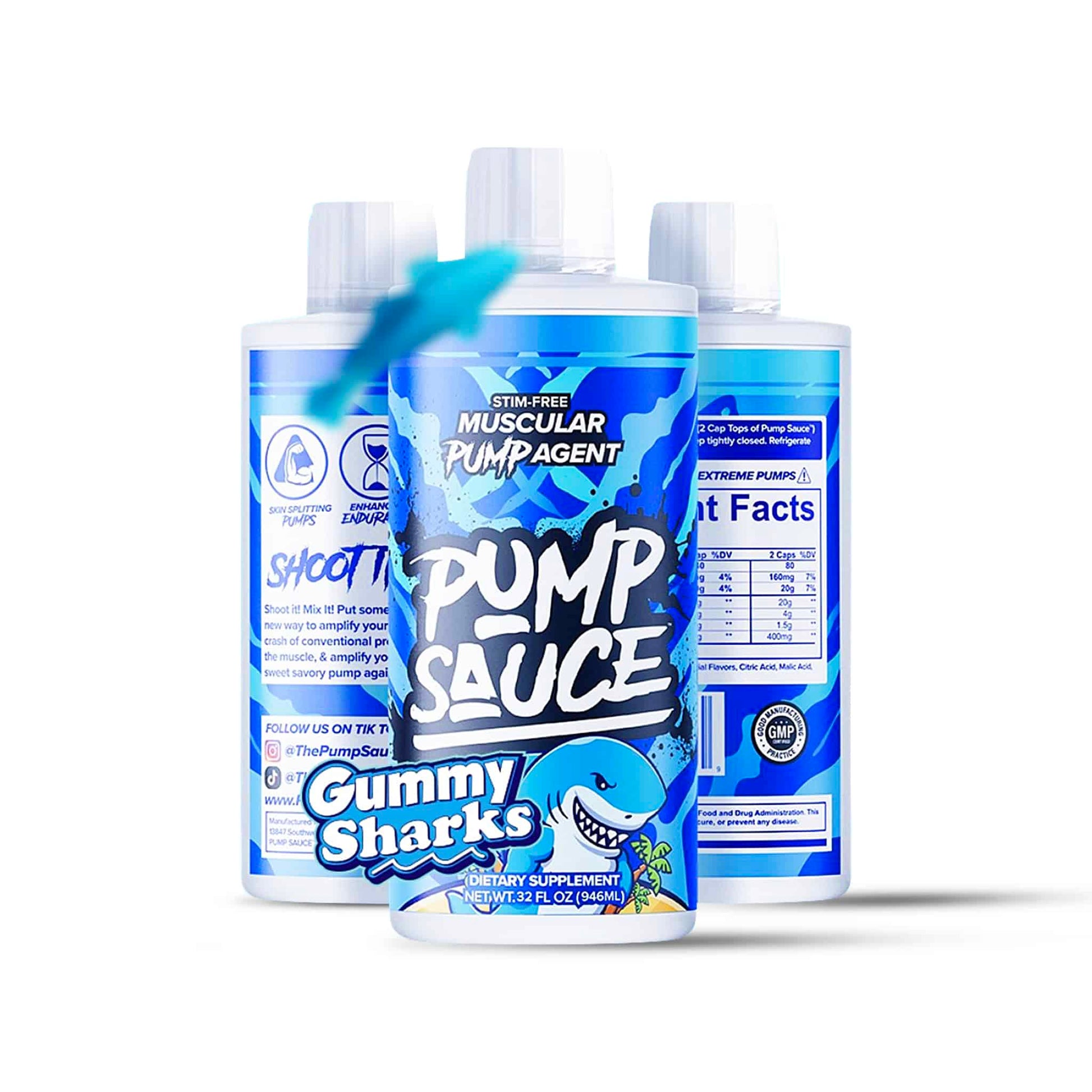 Pump Sauce Liquid Pre Workout Bottle