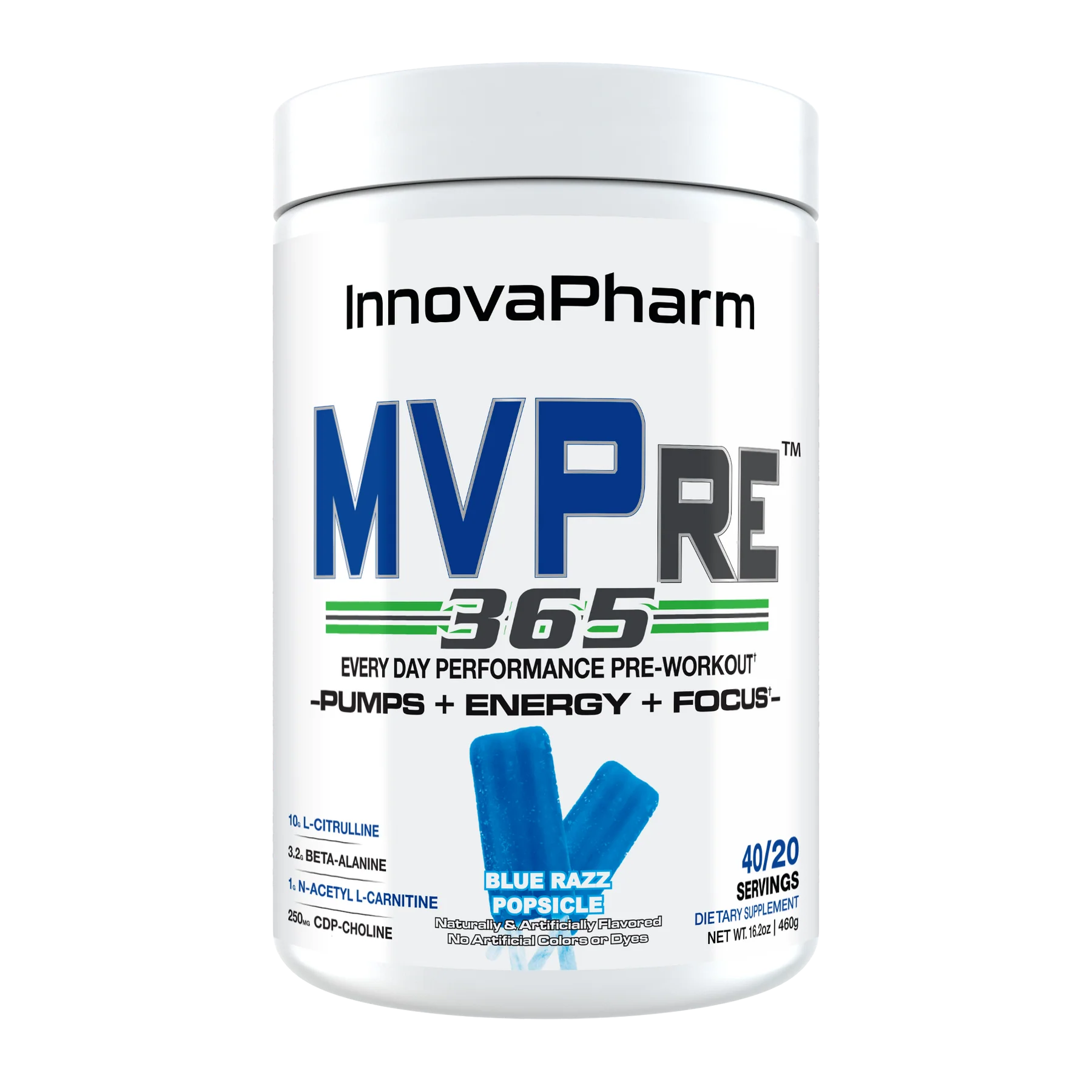 InnovaPharm MVPre 365 Pre Workout Powder Tub