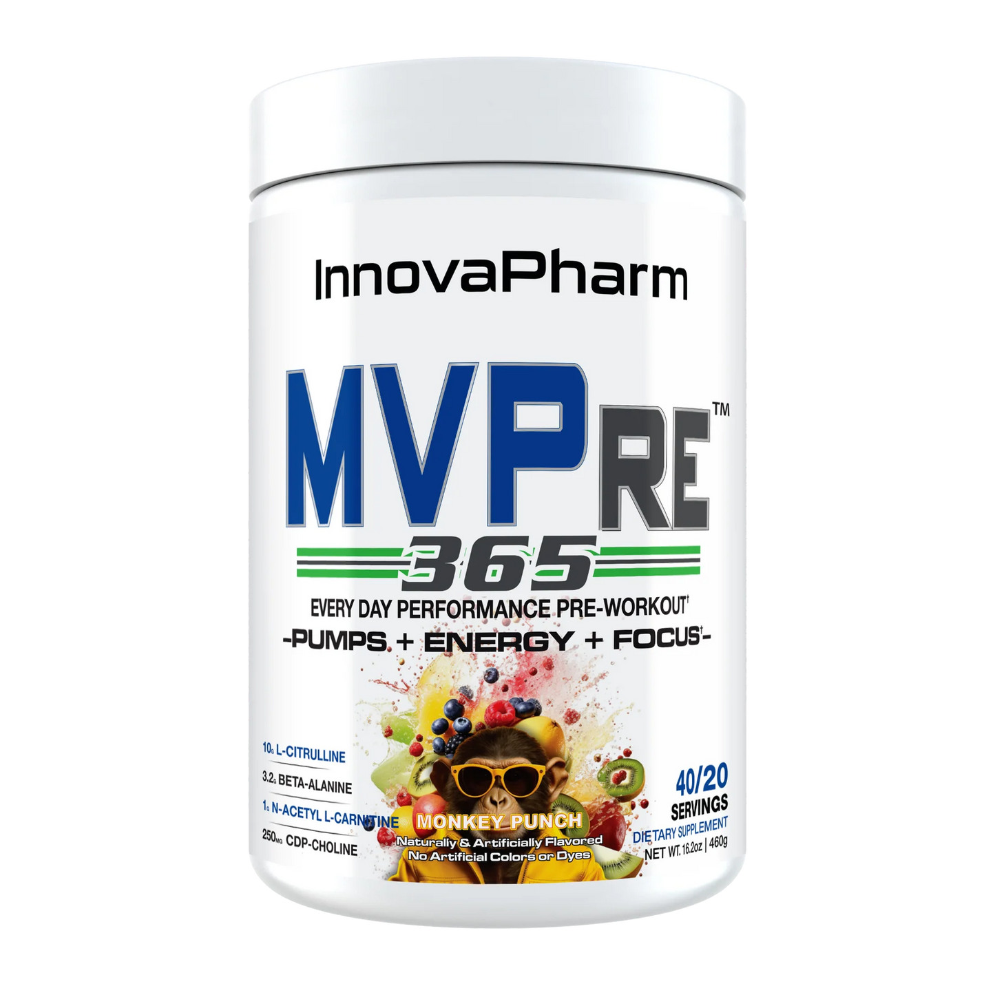 InnovaPharm MVPre 365 Pre‑Workout – Daily Driver Energy, Focus & Pumps
