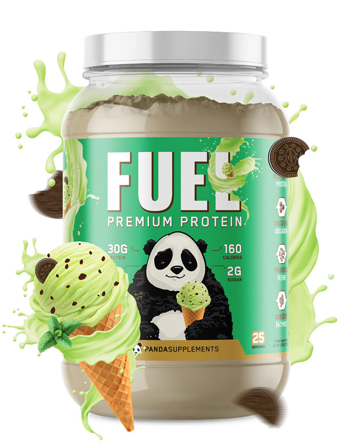 Panda Supps FUEL Premium Protein – 25 Servings — Mint Chocolate Chip Ice Cream product front