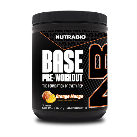 NutraBio Base Pre Workout Training Performance Supplement