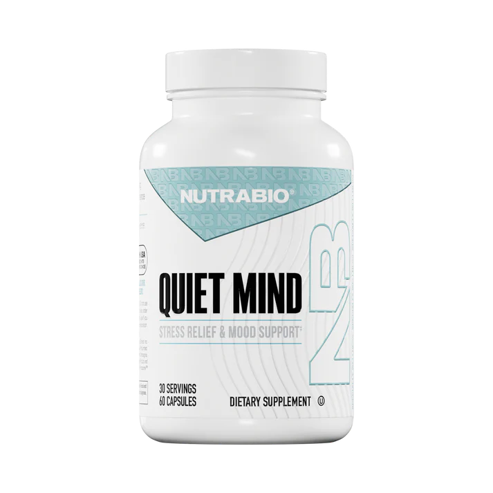 NutraBio Quiet Mind Stress and Focus Support Capsules