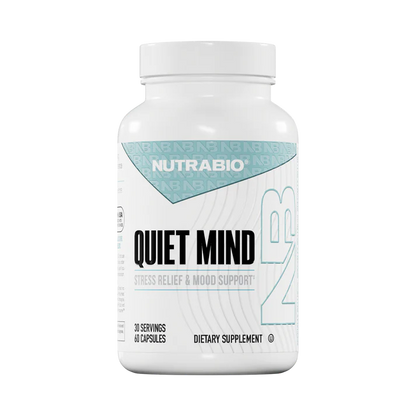 NutraBio Quiet Mind Stress and Focus Support Capsules