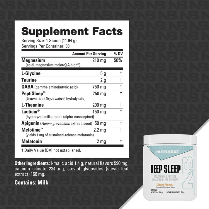 NutraBio Deep Sleep Sleep Support Supplement