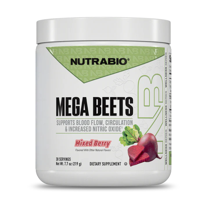 NutraBio Mega Beets nitric oxide supplement powder