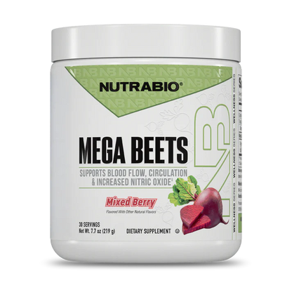 NutraBio Mega Beets nitric oxide supplement powder
