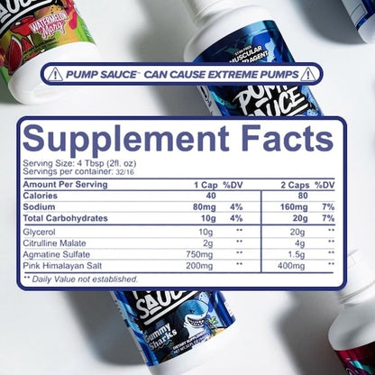 Pump Sauce Liquid Pre Workout Pump Formula