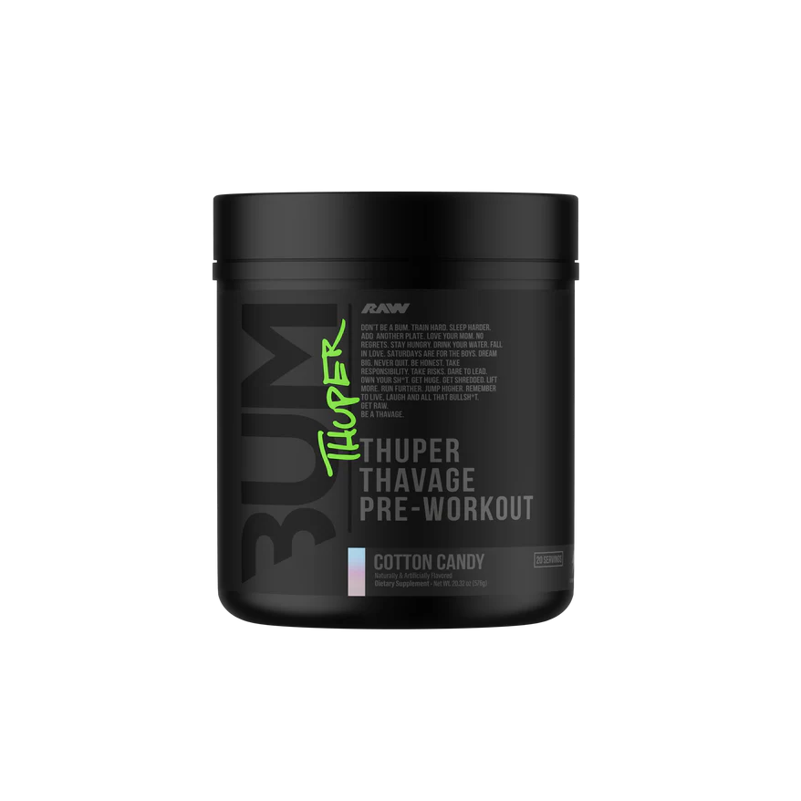 RAW CBUM Thuper Thavage Pre Workout Supplement