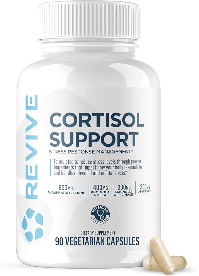 Revive Cortisol Stress Support Supplement Capsules