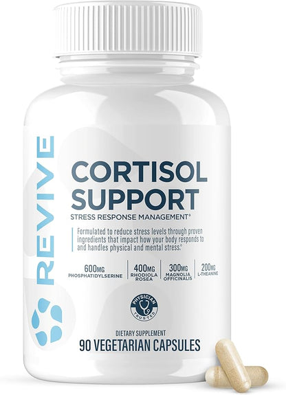 Revive Cortisol Stress Support Supplement Capsules