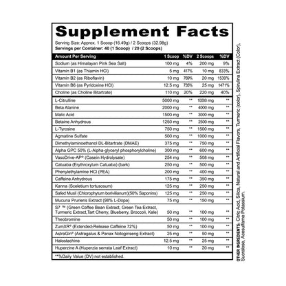 Savage Pre‑Workout – High Stim Energy, Focus & Pump (Panda × Black Magic)