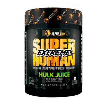 Superhuman Extreme PreWorkout Product Image Hulk Juice