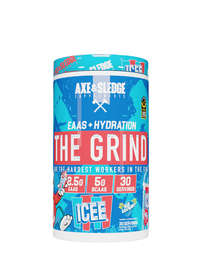 Axe & Sledge The Grind Intra-Workout Supplement Product ICEE Blue Flavor