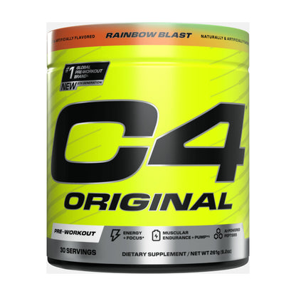 Cellucor C4 Original Pre-Workout – 30 Servings — Rainbow Blast front