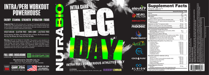 NutraBio Leg Day – 20 Servings — Blueberry Lemonade