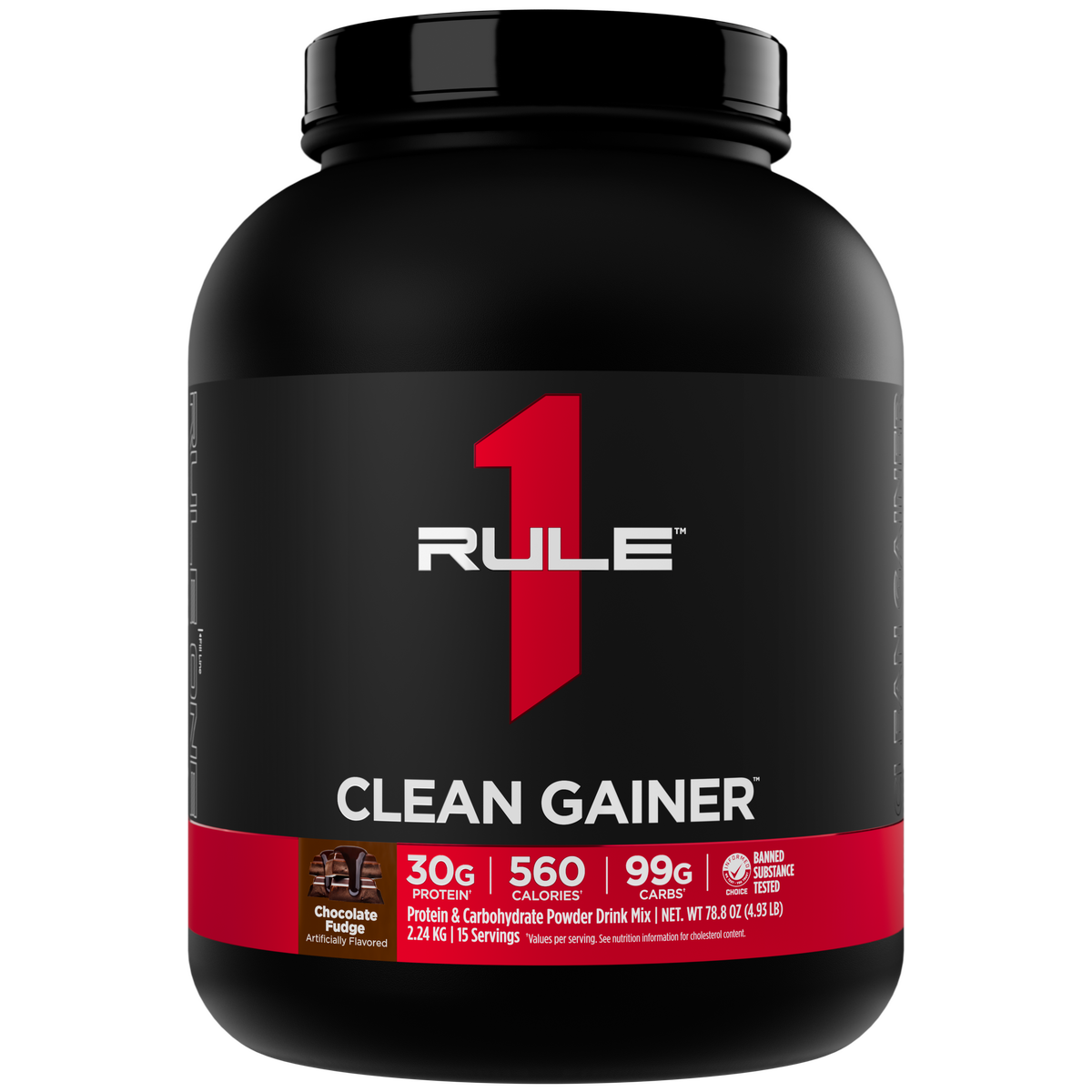 Rule 1 Clean Gainer – 15 Servings — Chocolate Fudge